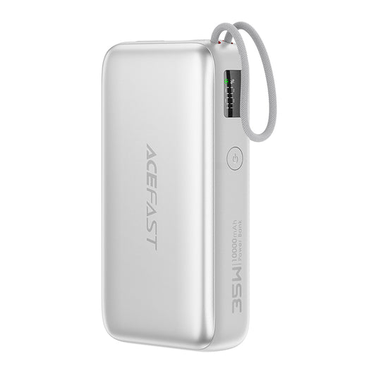 Externí baterie Acefast M32, 10000mAh, 35W, PD, 2 x USB-C, Stříbrná