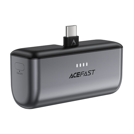 Externí baterie Acefast M9, 5000mAh, 20W, PD, 2 x USB-C, černá