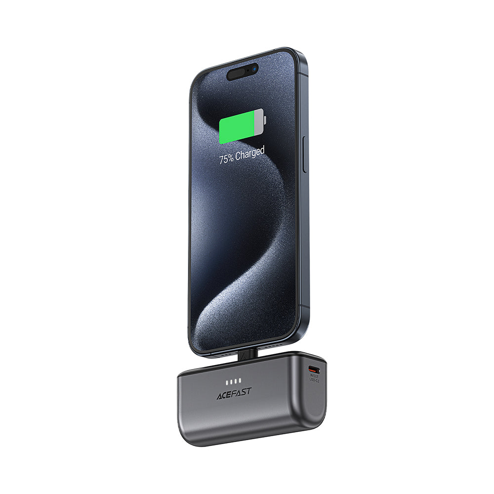 Externí baterie Acefast M9, 5000mAh, 20W, PD, 2 x USB-C, černá