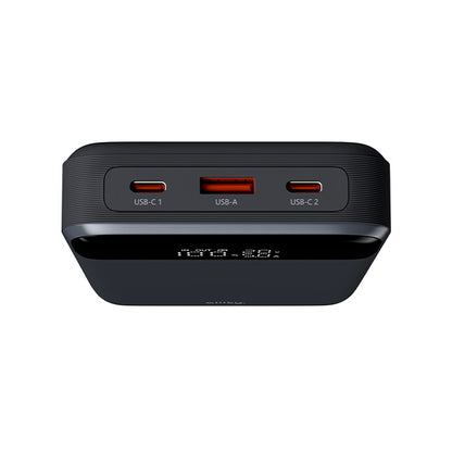 Allity External Battery. APB-200 PocketPower, 19200mAh, 130W, QC + PD, 1 x USB-A - 2 x USB-C, Gray