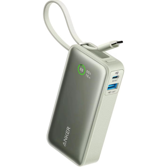 Externí baterie Anker Nano, 10000mAh, 30W, QC + PD, 1 x USB-A - 2 x USB-C, zelená A1259G61