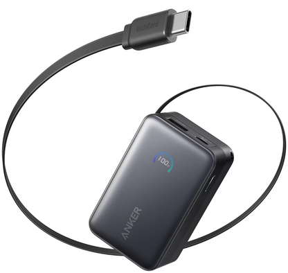 Externí baterie Anker Nano, 10000mAh, 45W, QC + PD, 1 x USB-A - 1 x USB-C, Černá A1638H11