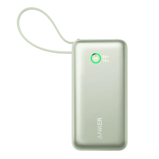 Externí baterie Anker Nano, 10000mAh, 30W, QC + PD, 1 x USB-A - 2 x USB-C, zelená A1259G61