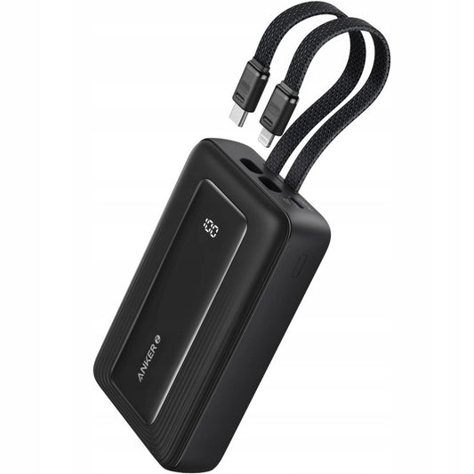 Externí baterie Anker PowerCore, 10000mAh, 30W, QC + PD, 1 x Lightning - 1 x USB-A - 2 x USB-C, Černá A1680G11