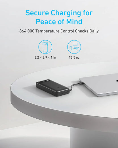 Externí baterie Anker PowerCore, 20000mAh, 87W, QC + PD, 1 x USB-A - 2 x USB-C, Černá A1383H11