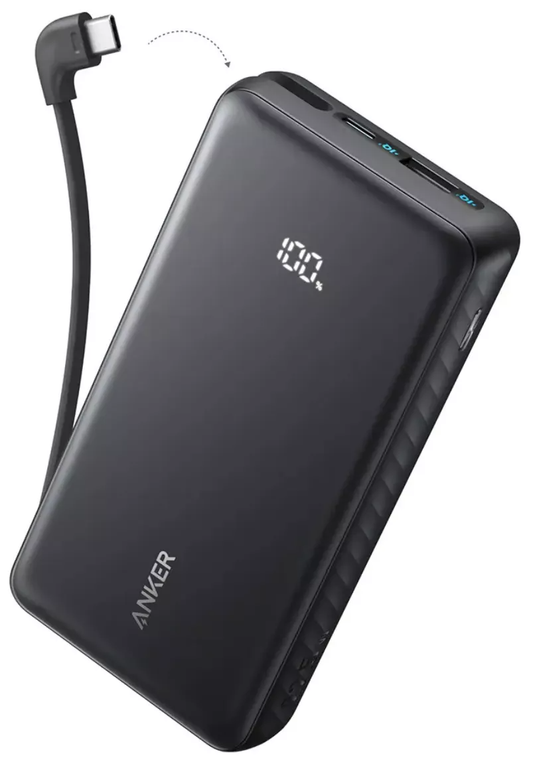 Externí baterie Anker Zolo, 20000mAh, 22.5W, QC + PD, 1 x USB-A - 2 x USB-C, Černá A110EH11