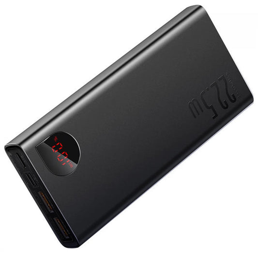 Externí baterie Baseus Adaman, 20000mAh, 22.5W, QC + PD, 1 x USB-C - 2 x USB-A, černá PPAD070101