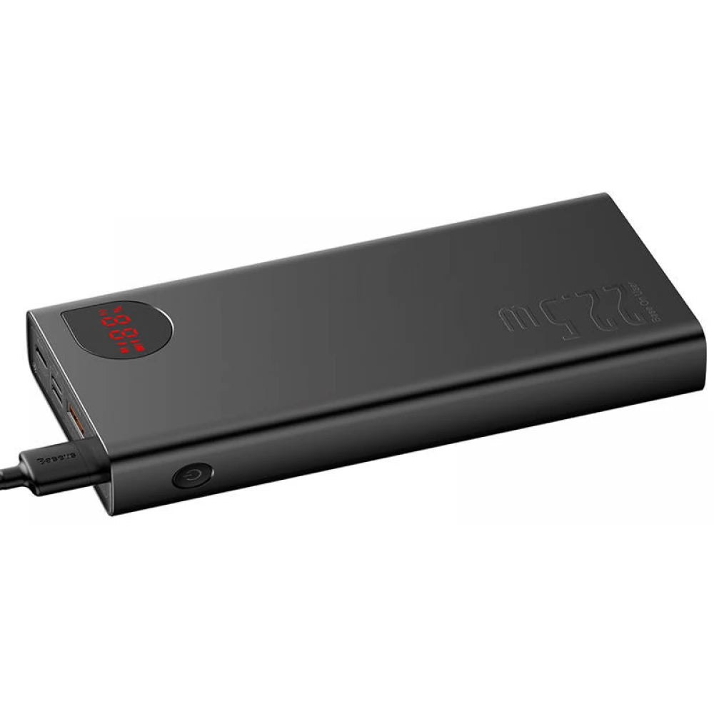 Externí baterie Baseus Adaman, 20000mAh, 22.5W, QC + PD, 1 x USB-C - 2 x USB-A, černá PPAD070101
