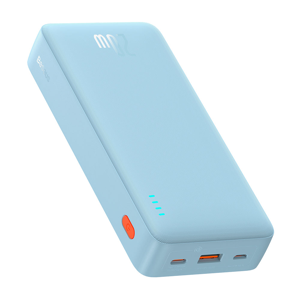 Externí baterie Baseus Airpow, 20000mAh, 20W, QC + PD, 1 x USB-A - 1 x USB-C, Modrá P10022804313-00