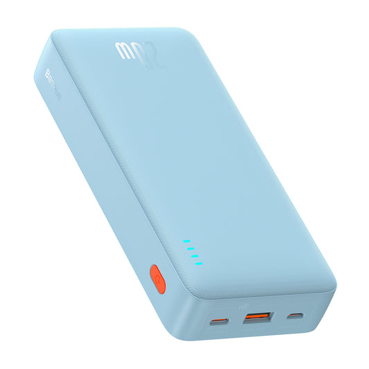 Externí baterie Baseus Airpow, 20000mAh, 20W, QC + PD, 1 x USB-A - 1 x USB-C, Modrá P10022804313-00