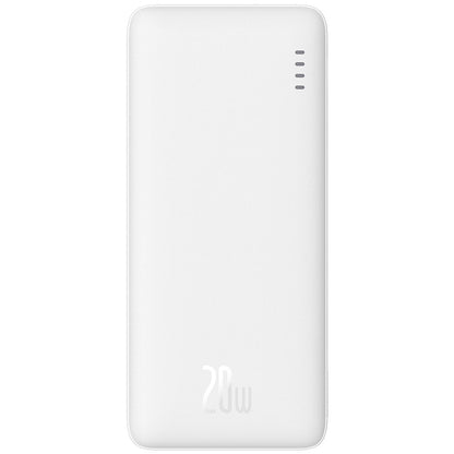 Externí baterie Baseus Airpow, 10000mAh, 20W, QC + PD, 1 x USB-A - 1 x USB-C, bílá