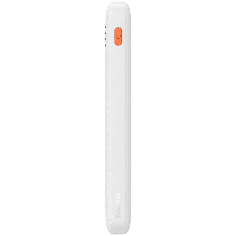 Externí baterie Baseus Airpow, 10000mAh, 20W, QC + PD, 1 x USB-A - 1 x USB-C, bílá