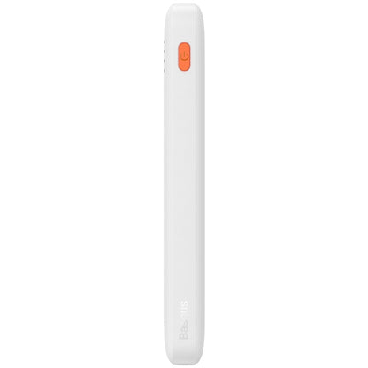 Externí baterie Baseus Airpow, 10000mAh, 20W, QC + PD, 1 x USB-A - 1 x USB-C, bílá