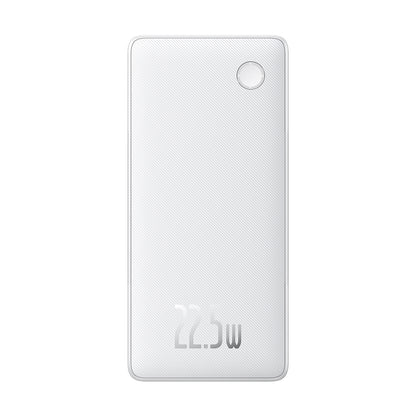 Externí baterie Baseus Airpow Lite, 10000mAh, 22.5W, QC + PD, 1 x Lightning - 1 x USB-A - 2 x USB-C, Bílá P10067501213-00