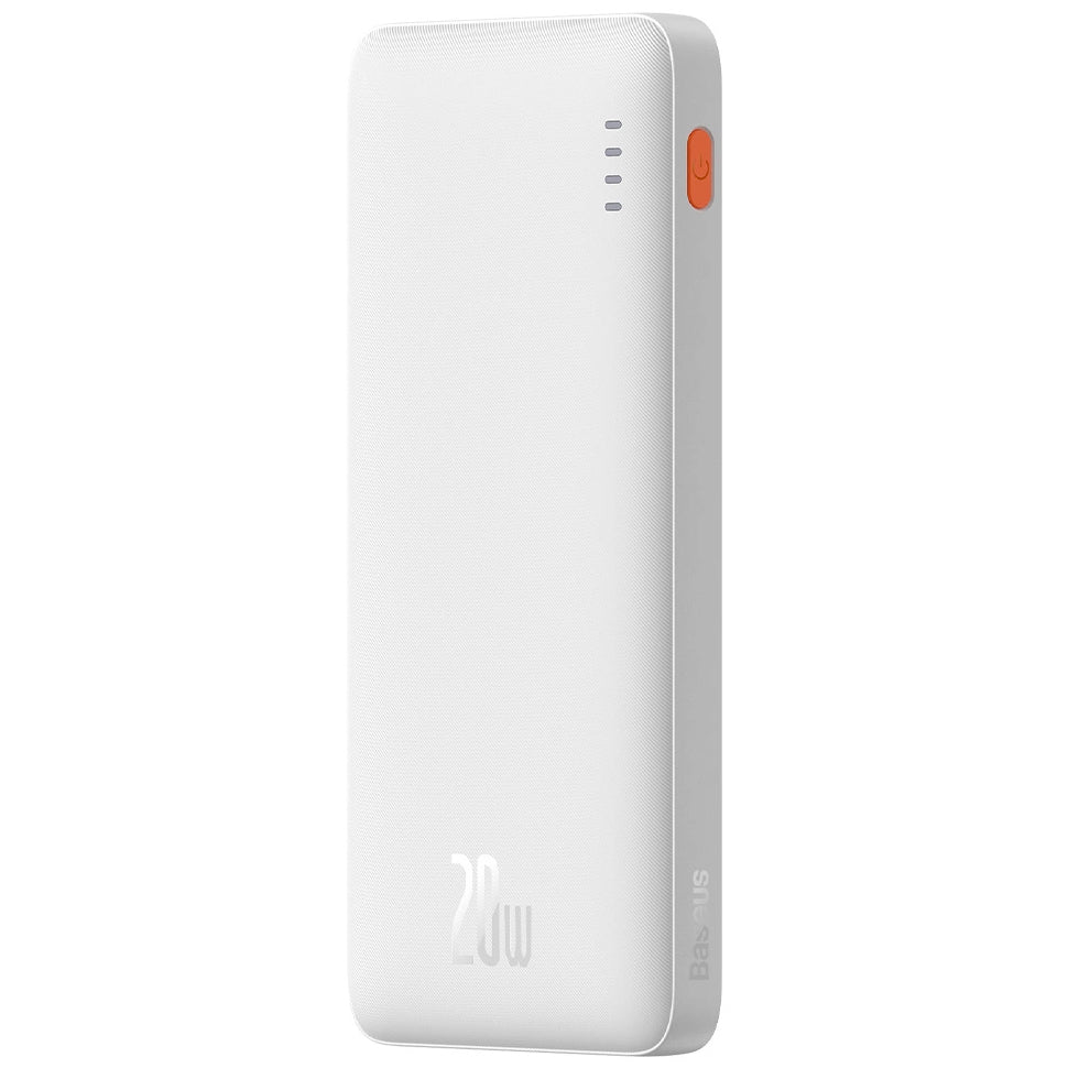 Externí baterie Baseus Airpow, 10000mAh, 20W, QC + PD, 1 x USB-A - 1 x USB-C, bílá