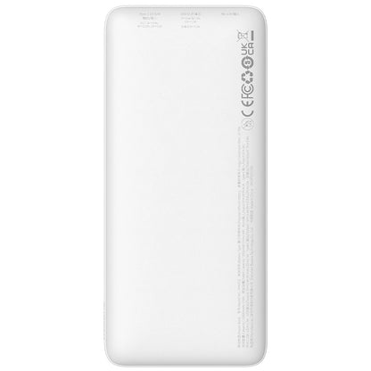 Externí baterie Baseus Airpow, 10000mAh, 20W, QC + PD, 1 x USB-A - 1 x USB-C, bílá