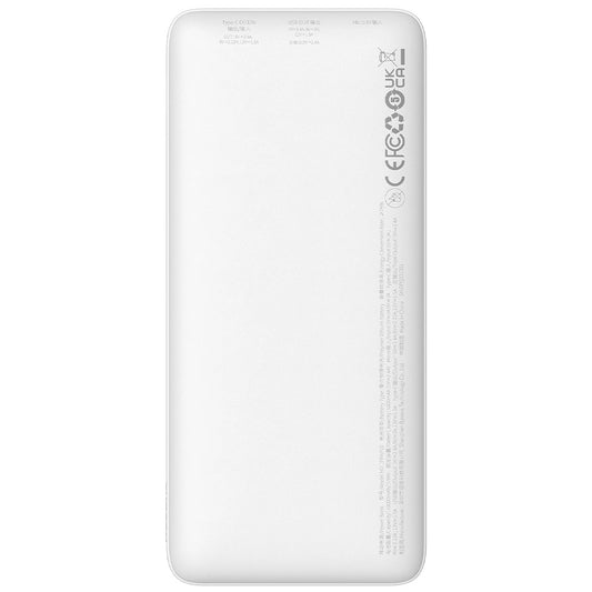 Externí baterie Baseus Airpow, 10000mAh, 20W, QC + PD, 1 x USB-A - 1 x USB-C, bílá