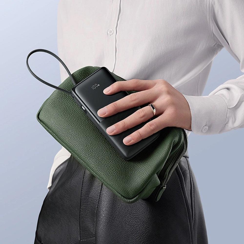 Externí baterie Baseus Bipow 2, 10000mAh, 20W, QC + PD, 1 x USB-A - 2 x USB-C, Černá P10077101113-00
