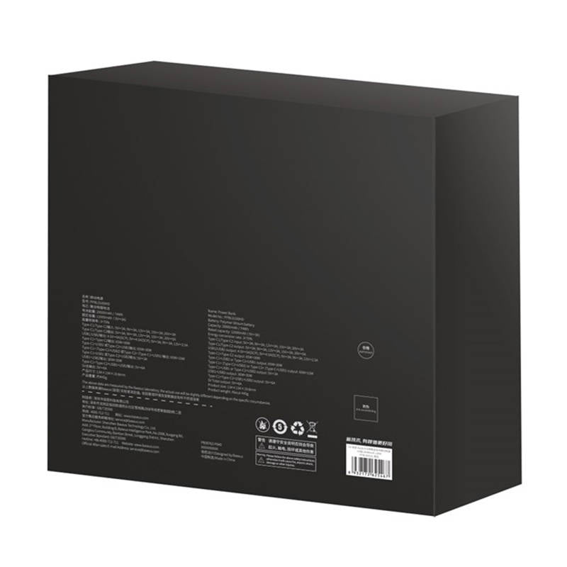 Externí baterie Baseus Blade HD, 20000mAh, 100W, QC + PD, 2 x USB-A - 2 x USB-C, Černá PPBL000301