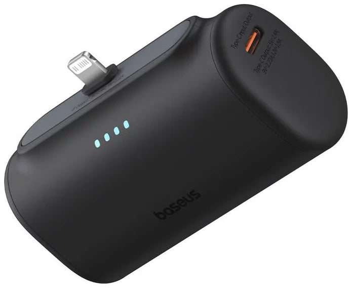 Externí baterie Baseus Compact, 5000mAh, 20W, PD, 1 x Lightning - 1 x USB-C, Černá P10068307113-00