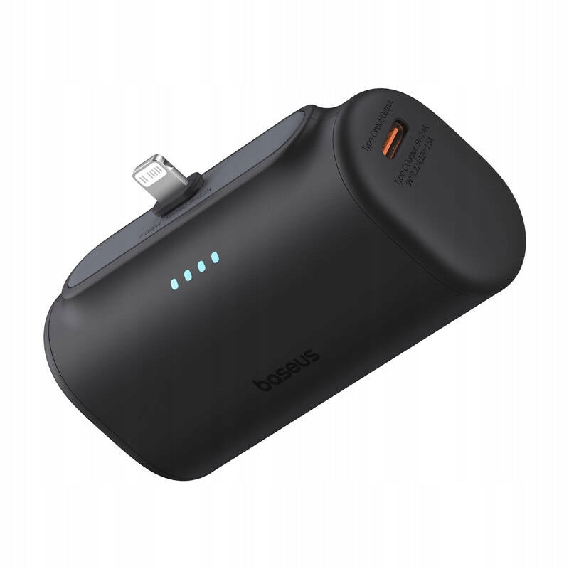 Externí baterie Baseus Compact, 5000mAh, 20W, PD, 1 x Lightning - 1 x USB-C, Černá P10068307113-00