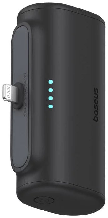 Externí baterie Baseus Compact, 5000mAh, 20W, PD, 1 x Lightning - 1 x USB-C, Černá P10068307113-00