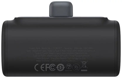 Externí baterie Baseus Compact, 5000mAh, 20W, PD, 2 x USB-C, Černá P10068306113-00