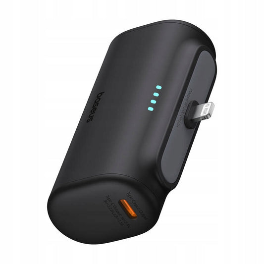 Externí baterie Baseus Compact, 5000mAh, 20W, PD, 1 x Lightning - 1 x USB-C, Černá P10068307113-00