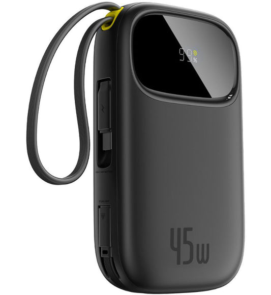 Externí baterie Baseus EnerFill FC31 Qpow 3, 10000mAh, 45W, QC + PD, 1 x USB-A - 3 x USB-C, černá P10082102123-00