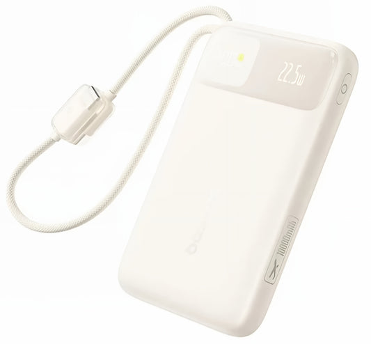 Externí baterie Baseus EnerFill FC11, 10000mAh, 22.5W, QC + PD, 1 x USB-A - 3 x USB-C, Béžová E0030401