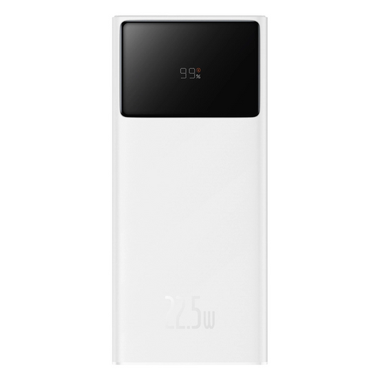 Externí baterie Baseus EnerFill FP41, 30000mAh, 22.5W, QC + PD, 1 x USB-C - 2 x USB-A, Bílá
