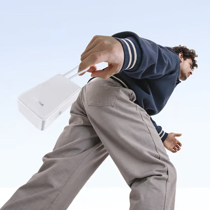 Externí baterie Baseus EnerFill Bipow2 Pro, 30000mAh, 22.5W, QC + PD, 1 x USB-A - 2 x USB-C, Bílá E0028101