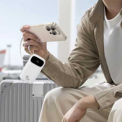 Externí baterie Baseus EnerFill FC31, 20000mAh, 45W, QC + PD, 1 x Lightning - 1 x USB-A - 2 x USB-C, Bílá P10082105213-00