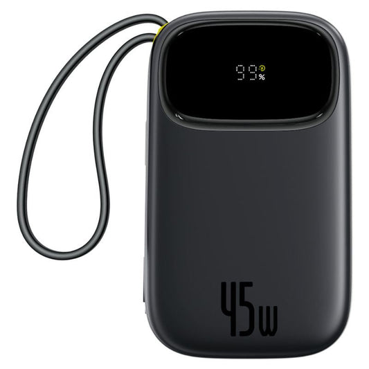 Externí baterie Baseus EnerFill FC31 Qpow 3, 10000mAh, 45W, QC + PD, 1 x USB-A - 3 x USB-C, černá P10082102123-00