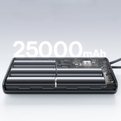 Externí baterie Baseus EnerFill FC41, 25000mAh, 145W, QC + PD, 1 x USB-A - 3 x USB-C, Černá E0028H03