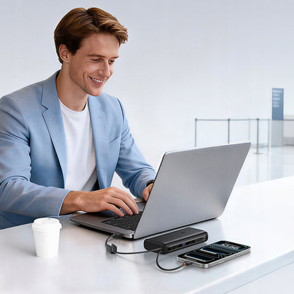 Externí baterie Baseus EnerFill FC41, 25000mAh, 145W, QC + PD, 1 x USB-A - 3 x USB-C, Černá E0028H03