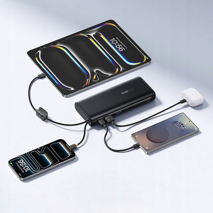 Externí baterie Baseus EnerFill FC41, 25000mAh, 145W, QC + PD, 1 x USB-A - 3 x USB-C, Černá E0028H03