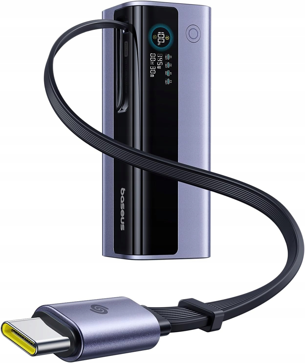Externí baterie Baseus EnerGeek GR11, 20000mAh, 145W, QC + PD, 1 x USB-A - 3 x USB-C, Šedá