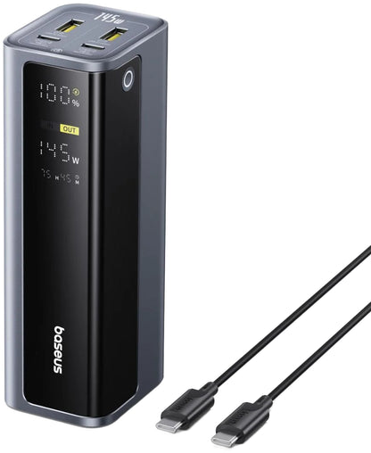 Externí baterie Baseus EnerGeek GP12, 20800mAh, 145W, QC + PD, 2 x USB-A - 2 x USB-C, Šedá P10082109813-00