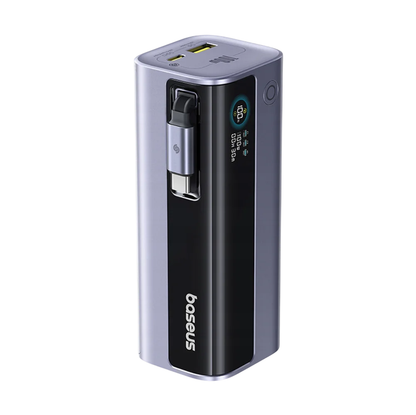 Baseus EnerGeek GR11 External Battery, 10000mAh, 100W, QC + PD, 1 x USB-A - 2 x USB-C, Gray E0027A01