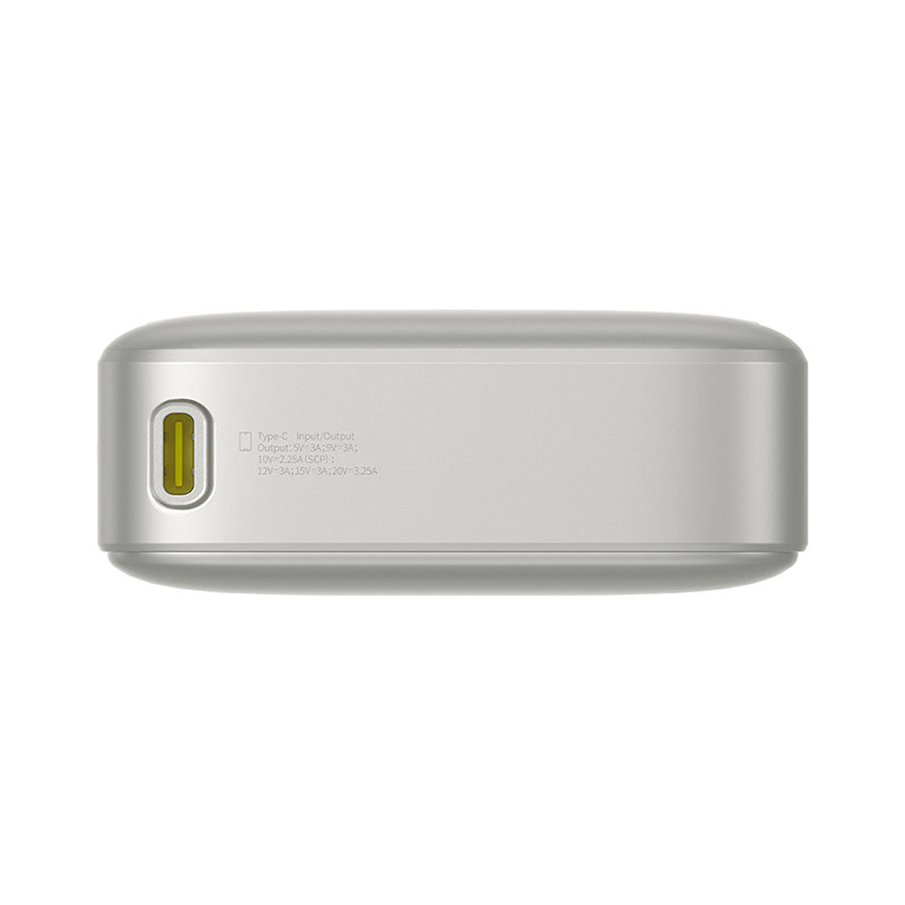 Externí baterie Baseus Free2Pull, 20000mAh, 65W, PD, 2 x USB-C, šedá P10073700843-00