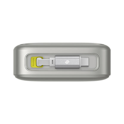 Externí baterie Baseus Free2Pull, 20000mAh, 65W, PD, 2 x USB-C, šedá P10073700843-00