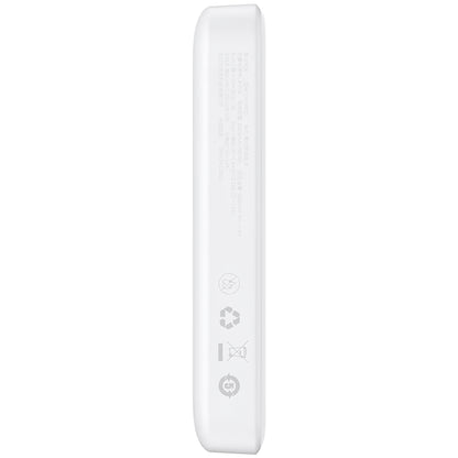 Externí baterie Baseus Magnetic Mini, 10000mAh, 20W, PD + FQI, 1 x USB-C, Bílá P10059001223-00
