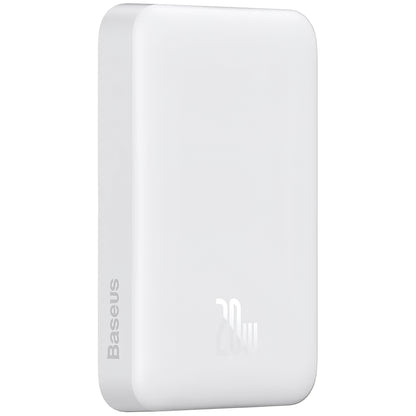 Externí baterie Baseus Magnetic Mini, 10000mAh, 20W, PD + FQI, 1 x USB-C, Bílá P10059001223-00