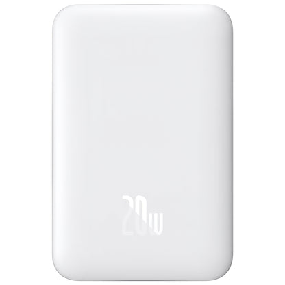 Externí baterie Baseus Magnetic Mini, 10000mAh, 20W, PD + FQI, 1 x USB-C, Bílá P10059001223-00