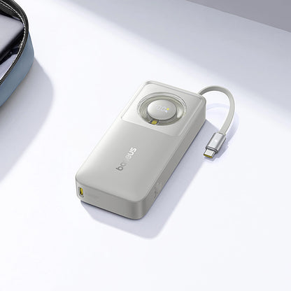 Externí baterie Baseus OS Free2Pull, 10000mAh, 30W, PD, 2 x USB-C, šedá P10073701843-00