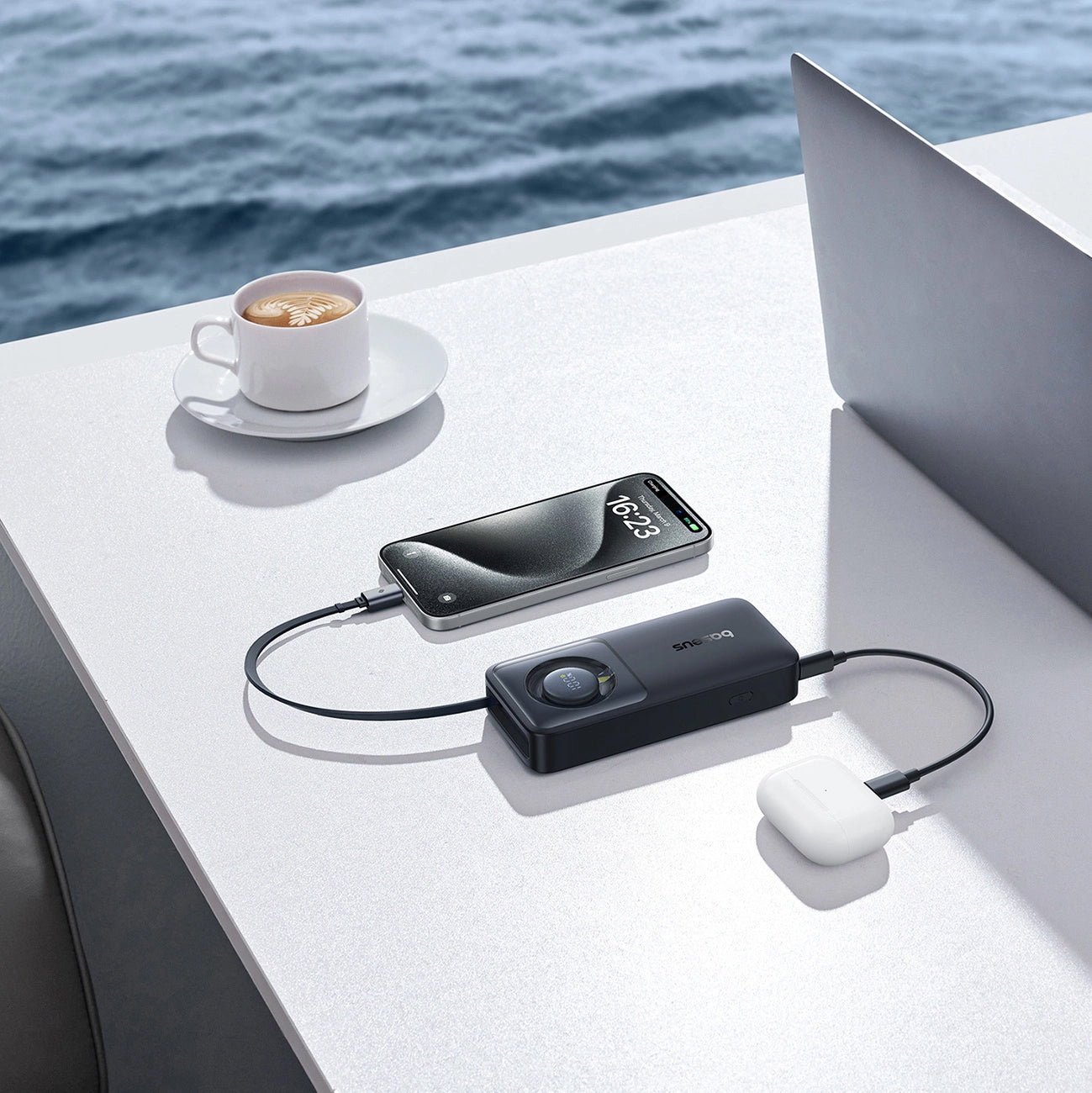 Externí baterie Baseus OS Free2Pull, 10000mAh, 30W, PD, 2 x USB-C, Černá P10073701123-00