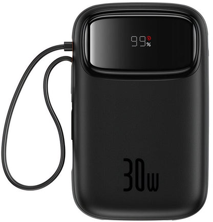 Externí baterie Baseus Qpow2, 20000mAh, 30W, QC + PD, 1 x USB-A - 3 x USB-C, Černá P10055009113-00