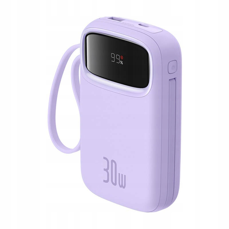 Externí baterie Baseus Qpow2, 10000mAh, 30W, QC + PD, 1 x USB-A - 3 x USB-C, Fialová P10055008513-00