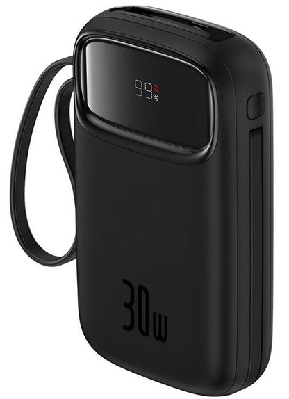 Externí baterie Baseus Qpow2, 20000mAh, 30W, QC + PD, 1 x USB-A - 3 x USB-C, Černá P10055009113-00